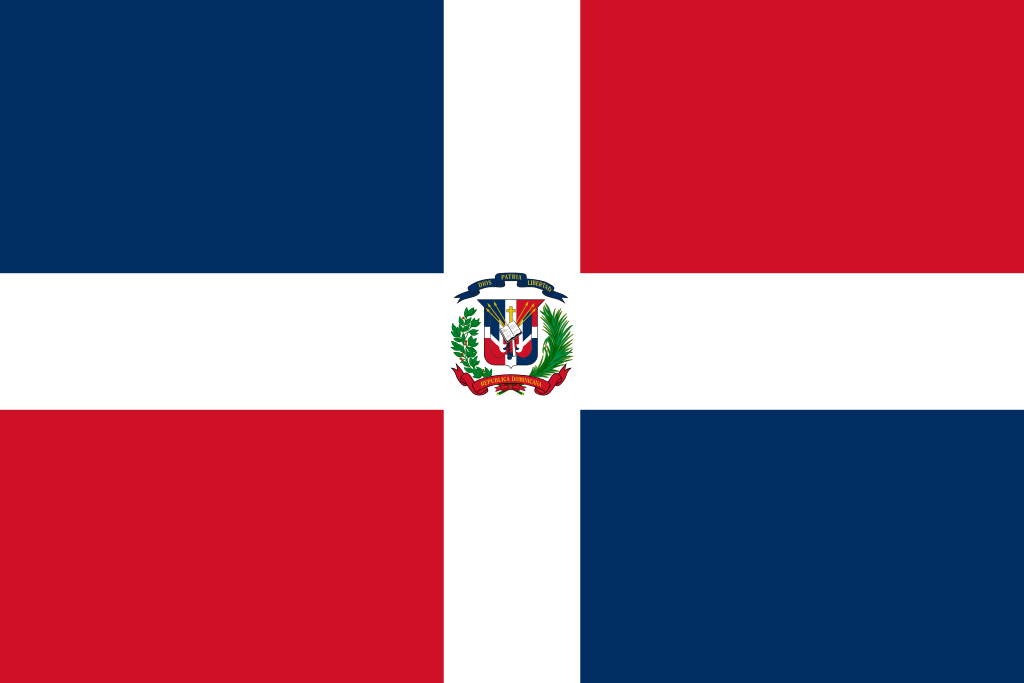Dominikanische Republik - Landesflagge