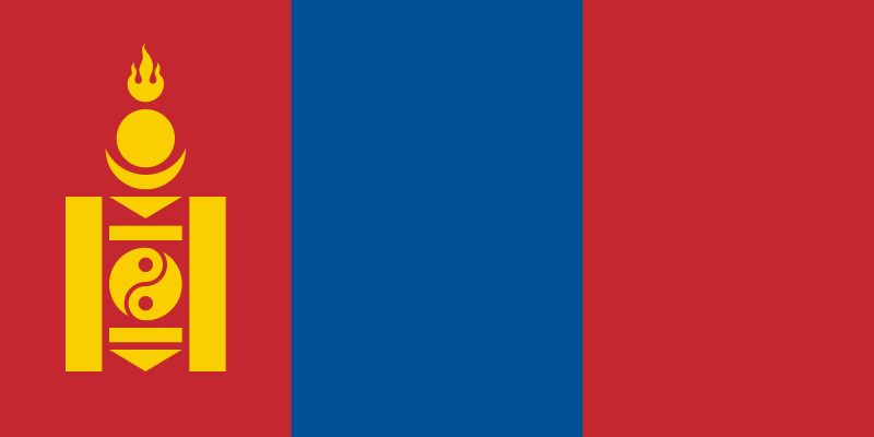 Mongolei Landesflagge