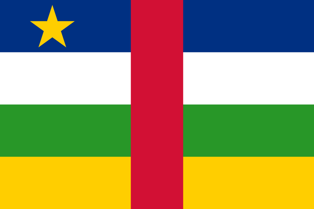 Zentralafrikanische Republik: Landesflagge