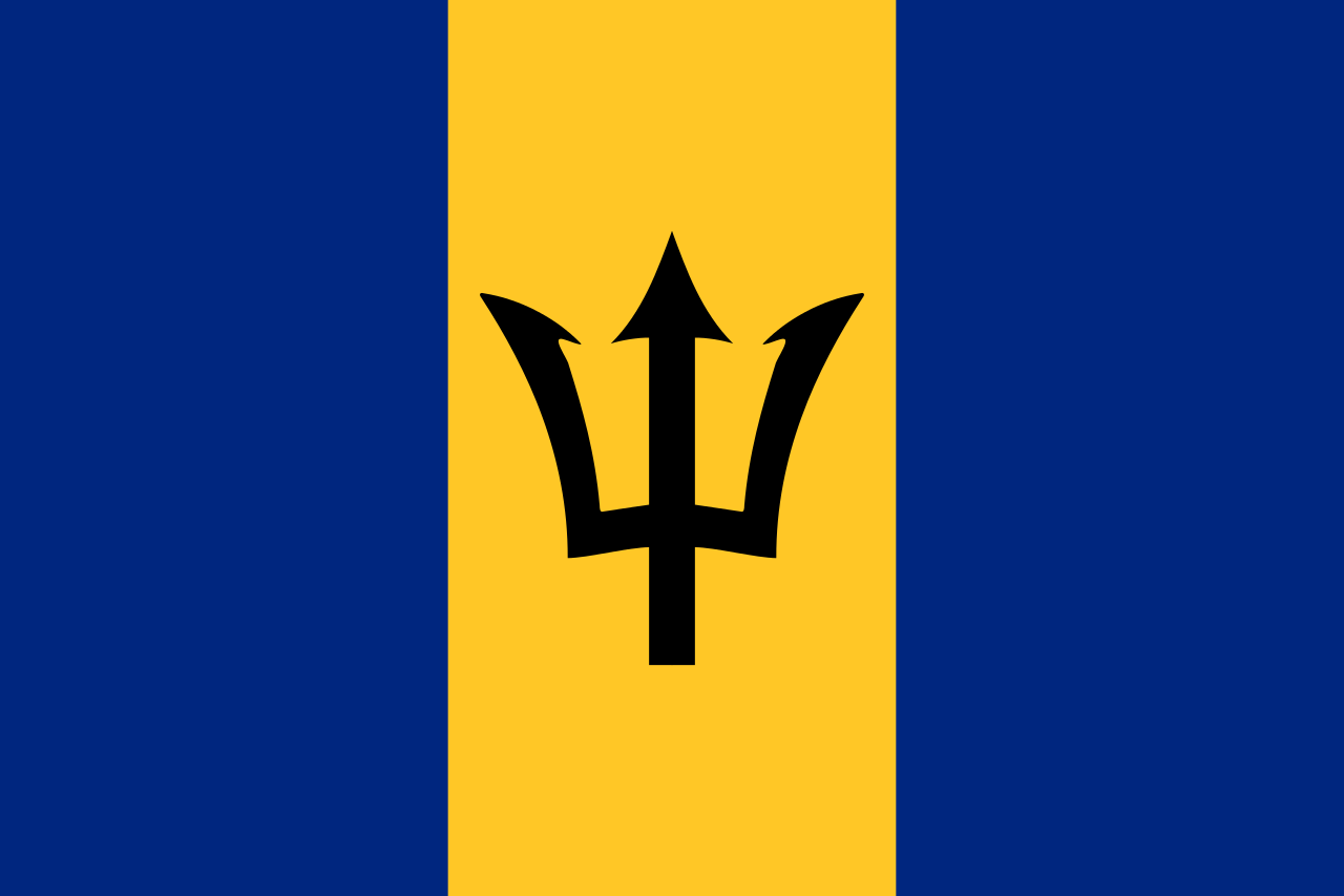 Barbados - Landesflagge