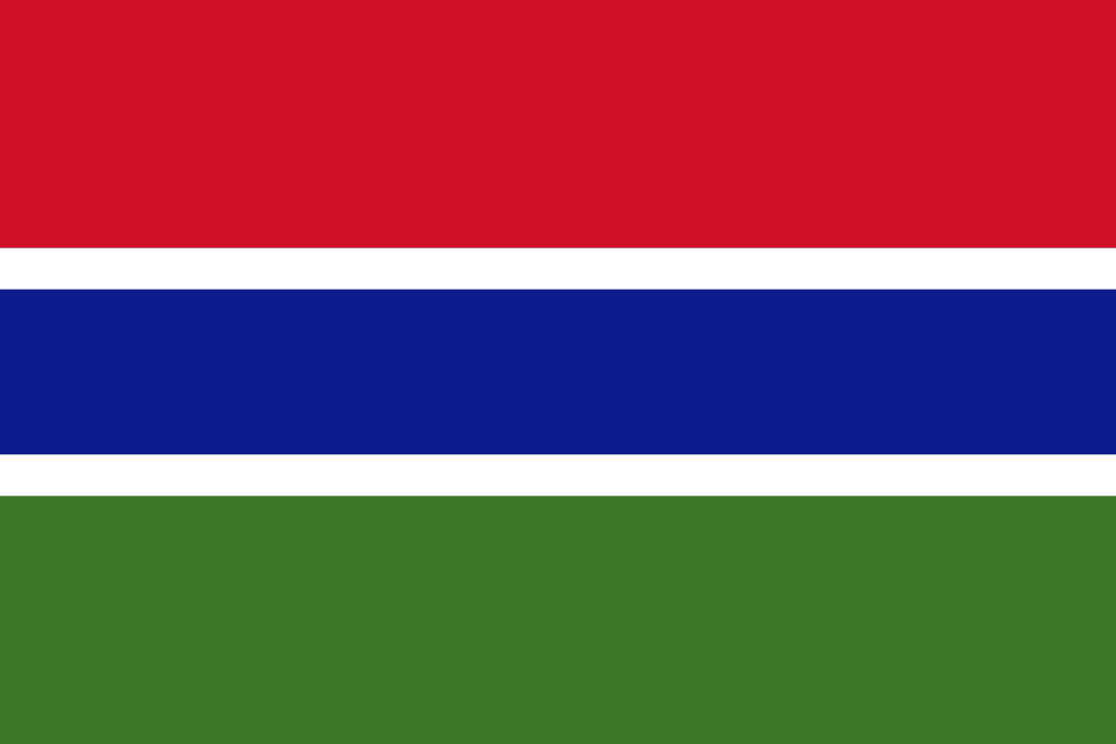 Gambia - Landesflagge