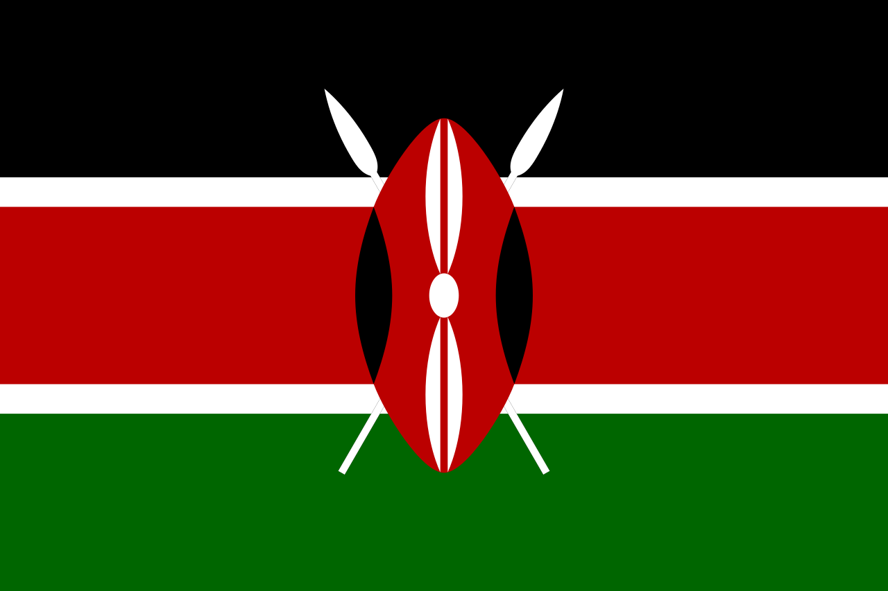 Kenia - Landesflagge