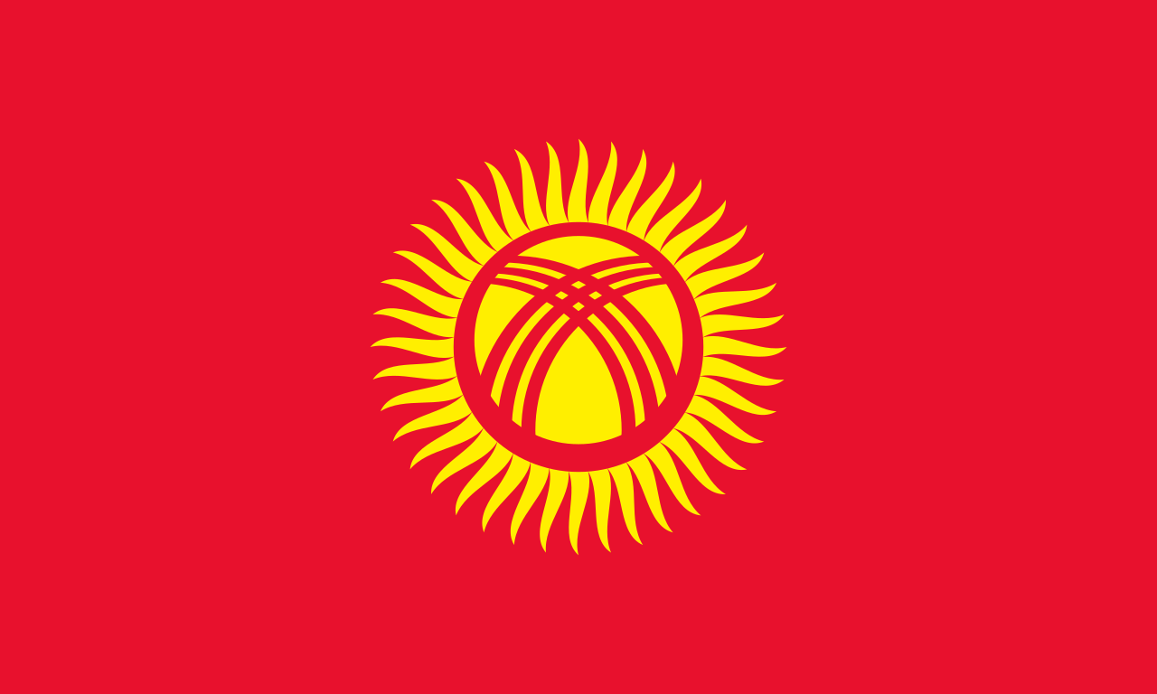 Kirgisistan - Landesflagge