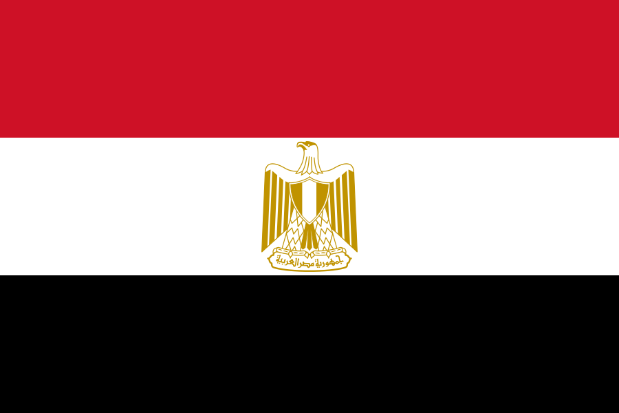 Ägypten - Landesflagge