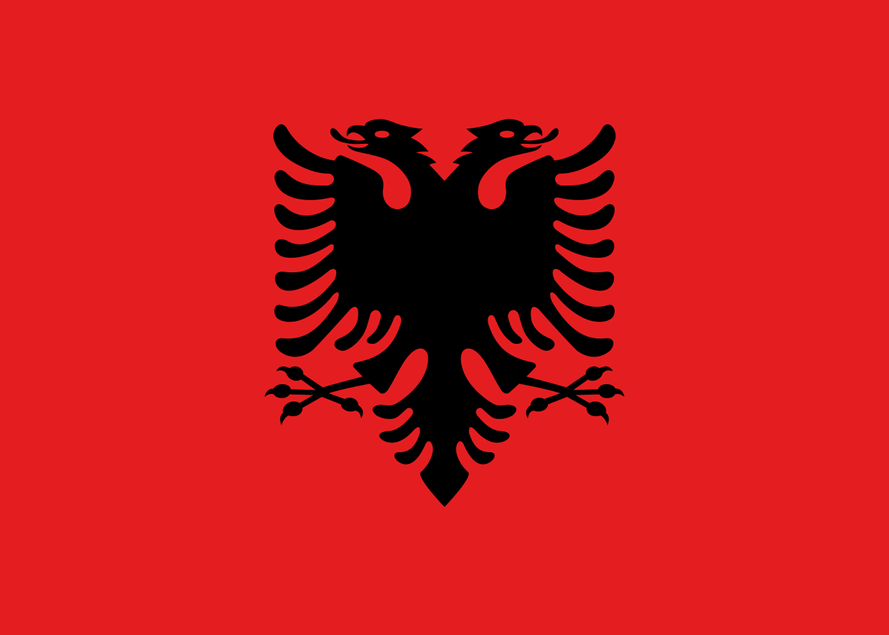 Albanien - Landesflagge