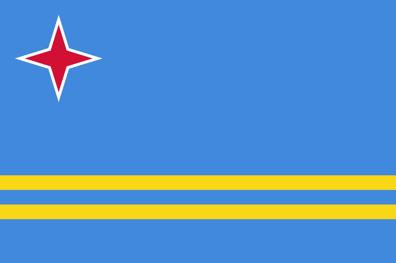 Aruba - Landesflagge