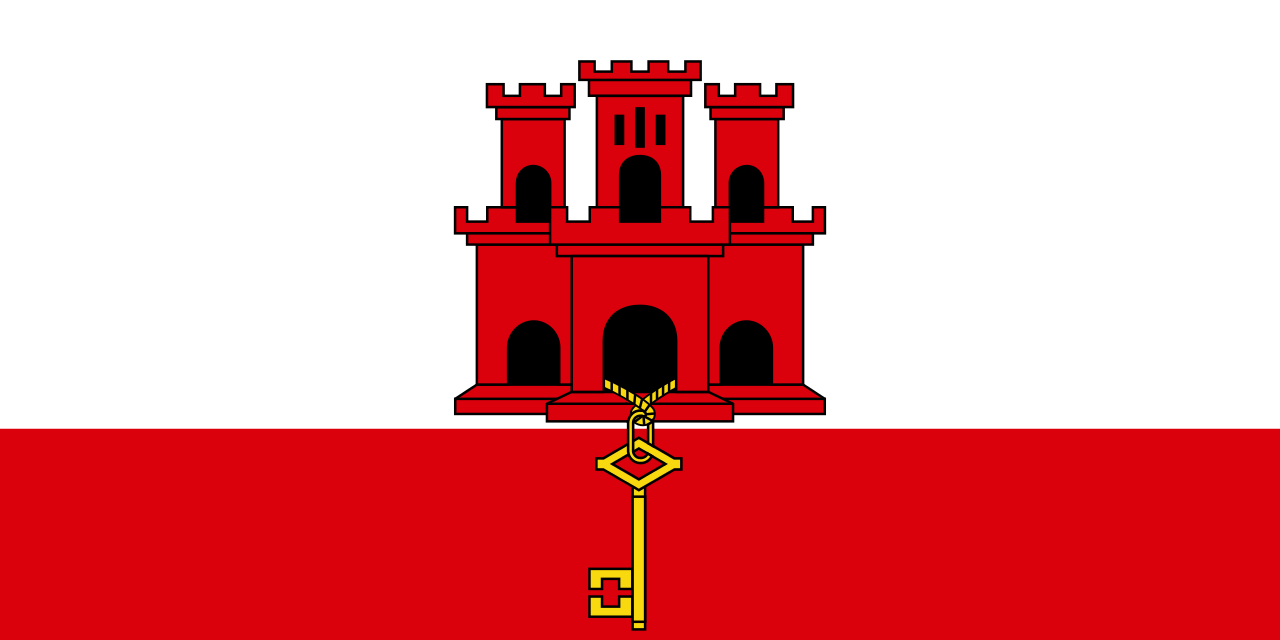 Gibraltar - Landesflagge