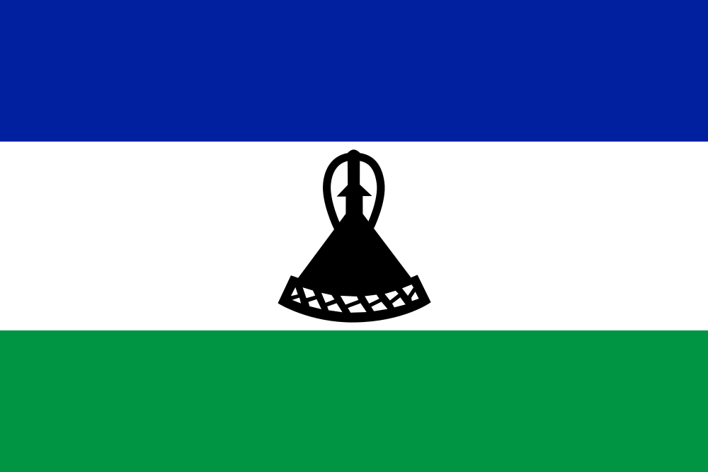Lesotho -Landesflagge