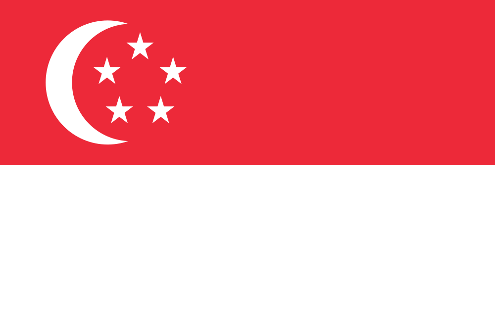 Singapur - Landeflagge