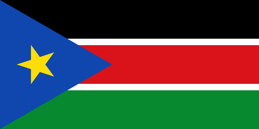 Südsudan - Landesflagge