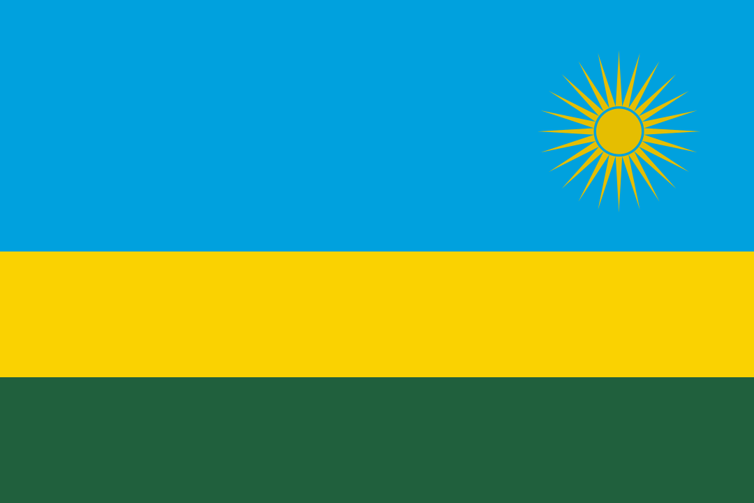 Ruanda - Landesflagge